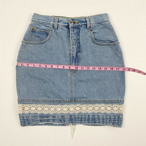Vintage D’Mode Classix High Waist Denim Skirt - Picture 8 of 10
